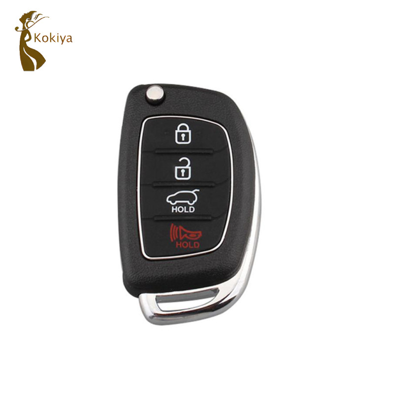 Vỏ chìa khóa Fob từ xa 4 nút & lưỡi dao cho Hyundai i10 i20 i30 i35 i40 Genesis