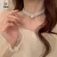 Necklace Thanh Lịch Ánh Sáng, Two-Layer Pearl Bead, Trang Sức Cưới Cho Cô Dâu
