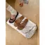 TT Phiên Bản Hàn Quốc Da Thật Chính Hãng Chấm Bi Flip-Flops Nữ Mùa Hè Đế Bằng Giày Đi Biển Kỳ Nghỉ Dép Thường Ngày Dép Gia Đình