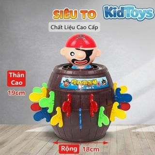 Đồ chơi hải tặc đâm kiếm KidToys – thùng cướp biển vui nhộn cho bé