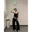 Phong cách phương Tây ngọt ngào phù hợp với phong cách Hàn Quốc Slimer Look Ngắn khâu ren Áo yếm nữ Slim-fit Áo không tay dáng rộng
