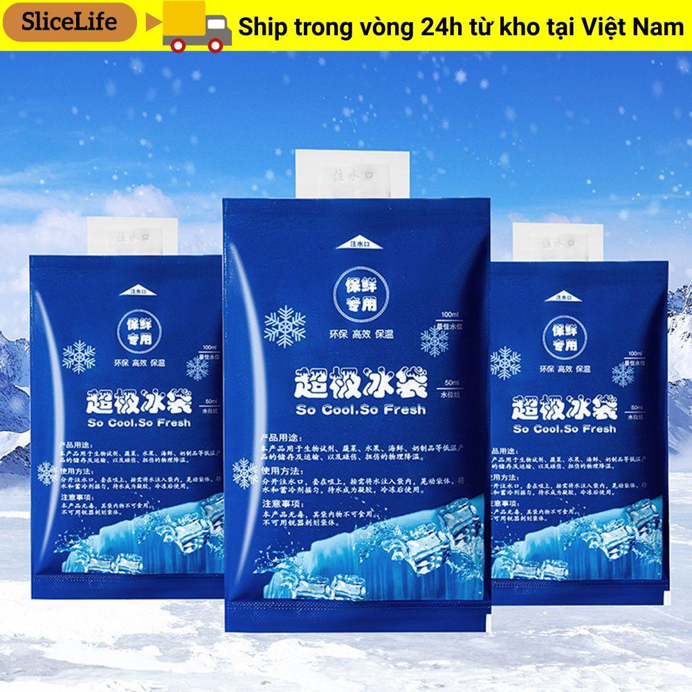 SLICELLIFE 20 Chiếc Túi Làm Mát Có Thể Tái Sử Dụng Đồ Uống Lạnh Bảo Quản Hải Sản Nén Lạnh