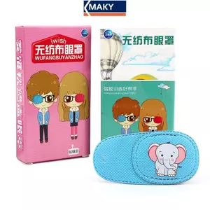 MAKY 6 Cái Trẻ Em Trẻ Em Trẻ Em Xóc Y Tế Lười Miếng Dán Mắt Che Mắt Chăm Sóc Thị Lực VN