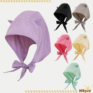 Mũ trùm đầu MIKYCO bằng vải polyester ngộ nghĩnh, chống nắng và khô nhanh dành cho bé gái