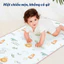 Chiếu Mây Điều Hòa Lụa Lạnh Cao Cấp Cho Bé, Thảm Mát Cho Bé Thoáng Khí, An Toàn, Hình Dễ Thương