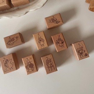 Dấu gỗ rubber Stamp House Little Fairy mẫu mới
