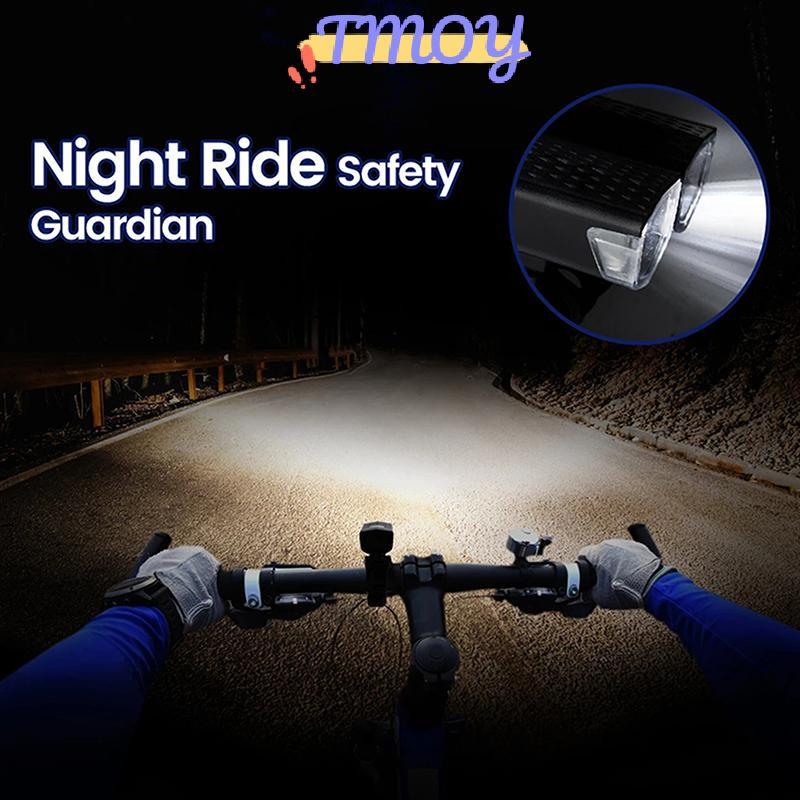TMOY - Bộ phụ kiện đèn xe đạp gồm đèn trước, sau và đèn pha cho sự an toàn tối đa