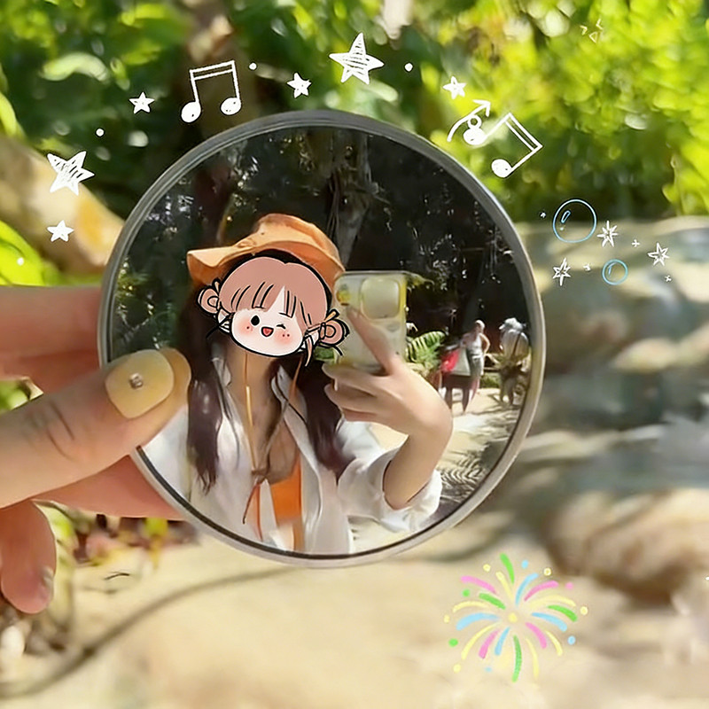 🚚【giao Hàng 24h】Gương selfie phản quang Mini lồi Gương du lịch di động cho Vlog & Công cụ chụp ảnh selfie chụp ảnh ngoài trời