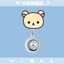 Rilakkuma Có Thể Thu Vào Y Tá Treo Tường Đồng Hồ Kéo Y Tế Dễ Thương Ngực Đồng Hồ Bác Sĩ Bỏ Túi Đồng Hồ Sinh Viên Thi Dạ Quang