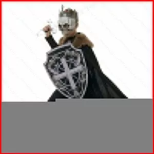 GC1 Phong Cách Tối Thời Trung Cổ Hiệp Sĩ Cosplay Bộ Xương Chiến Binh Trang Phục Halloween Mũi Mặt nạ Trang Phục Trọn Bộ GC1
