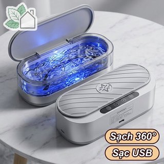 Máy làm sạch kính siêu âm và trang sức, làm sạch sâu 360 độ, dùng cho văn phòng hoặc nhà