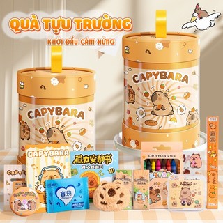 Set Quà Capybara - Văn Phòng Phẩm Dễ Thương, Quà Tốt Nghiệp, Quốc Tế Thiếu Nhi 1/6, Quà Sinh Nhật Sang Trọng