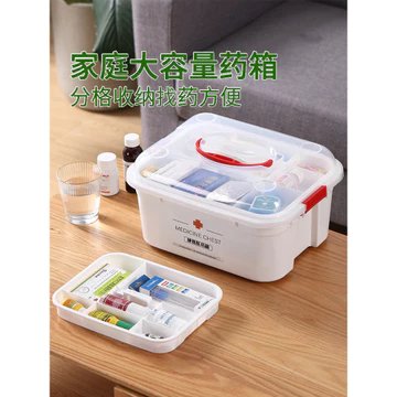 Hộp Thuốc Gói Gia Đình Hộ Gia Đình Dung Tích Lớn Hộp Bảo Quản Thuốc Sơ Cứu Bộ Hộp Thuốc Nhỏ Ký Túc Xá Sinh Viên