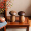 Sáng Tạo Thiết Thực Gỗ Chắc Chắn Tăm Giá Đỡ, Hộp Tăm Gia Đình, Đen Quả óc Chó Gỗ Sồi Khâu Đôi Bằng Gỗ Dễ Thương Nấm Tăm Lọ