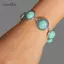 AqToCna Thời Trang Boho Vintage Tròn Vòng Tay Ngọc Trai Lắc Tay Cho Nữ Xanh Đỏ Hạt Vintage Bohemian Có Thể Điều Chỉnh Vòng Tay Trang Sức AqToCna