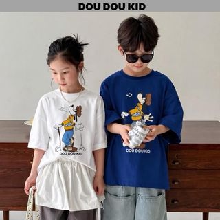 [Aff- DOU DOU KID] AP76 CÚN Áo Phông Trẻ Em Hữu Cơ 14-48kg Cho Bé Gái Và Bé Trai