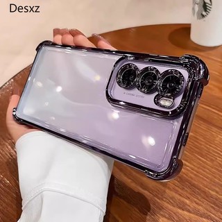 Vỏ Desxz VIVO V40 V30 V29 V27 V23 Pro V27E Vỏ điện thoại mạ trong suốt Bảo vệ Camera Túi khí Vỏ silicon mềm chống sốc