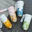 L Girls Thermos Cup 00616 / 500m / Cách nhiệt có giá trị cao 6-12 giờ / Ling Orchid Thép không gỉ Thermos Cup Văn phòng Cốc cà phê tiện dụng với cốc nước uống đôi