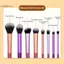 TRTR 6 / 7 / 8 / 12 Cái Pro Bộ Cọ Trang Điểm Phấn Mắt Blush Loose Powder Concealer Beauty Brush Kích Thước Du Lịch Mềm Mại Cao Cấp Tổng Hợp Tóc VN