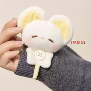 DARON Voi Sang Trọng Búp Bê Mặt Dây Chuyền, Bò Mèo Con Búp Bê Nút Sang Trọng Trâm Cài, Đồ Chơi Mới Nhồi Bông Mềm 8CM Thỏ Sang Trọng Nút Trâm Túi Mặt Dây Chuyền