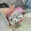 Hộp đựng tai nghe kiểm tra bột trong suốt có sẵn Phong cách KT Thích hợp cho vỏ bảo vệ Airpodspro3 Vỏ mềm trong suốt bằng đá Thích hợp cho mặt dây chuyền AirPods4 Vỏ tai nghe chống sốc Bao gồm tất cả chống va chạm