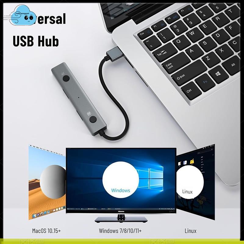 Bộ chuyển đổi đa cổng USB 2.0 Hub có công cụ giọng nói AI-Voice Transcription, Dịch thuật, Thiết bị chức năng Speech-To-Text