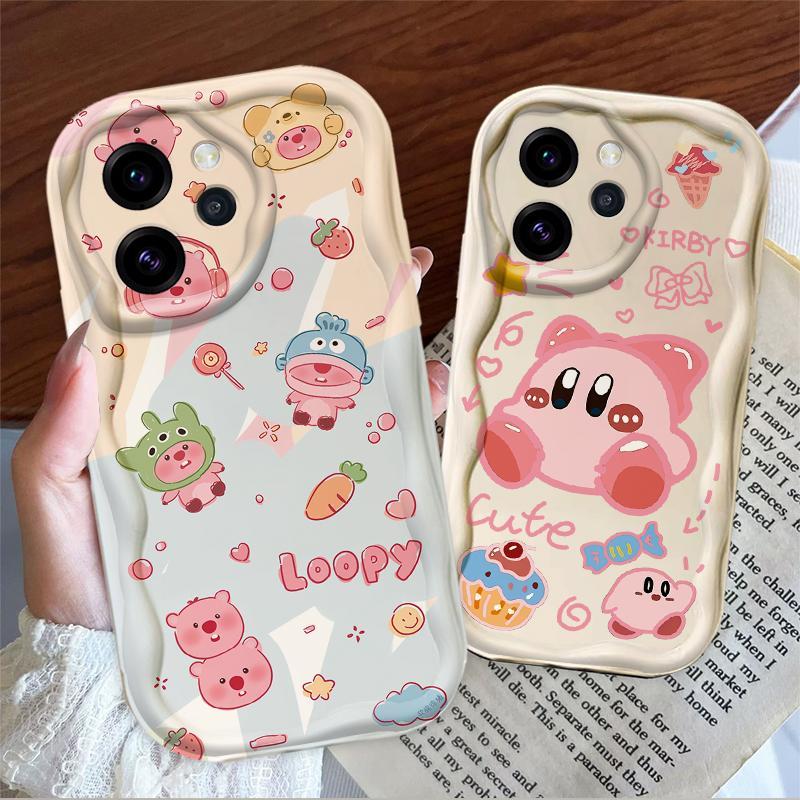 Thích hợp cho OPPO Reno Reno 14 15 Pro Mini 15F 14F 13F 3D TPU mềm Loopy Kirby Vỏ điện thoại chống sốc