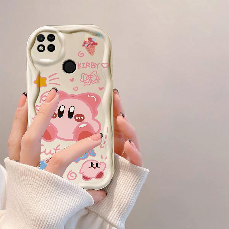 Thích hợp cho Redmi 9C 10A 3D Wave Soft TPU Loopy Kirby Vỏ điện thoại chống sốc
