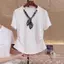 Áo thun ngắn tay cổ chữ v cỡ lớn dành cho nữ mùa hè Phong cách mới béo mm thon gọn hơn
