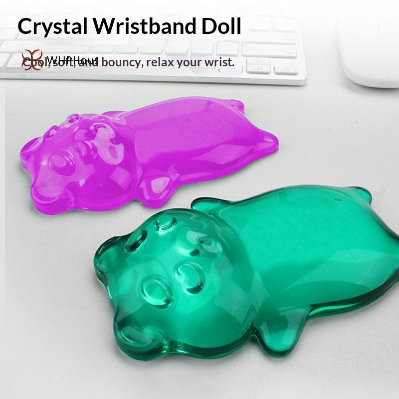 < WHPHous-t > 1 Cái Silicone Gel Chuột Cổ Tay Gấu Dễ Thương Hỗ Trợ Tiện Dụng Giảm Chấn Bàn Làm Việc Laptop Sử Dụng Đẹp