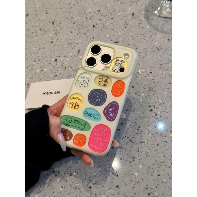 Màu Rỗng Chó Tây Cao Nguyên Thích Hợp Cho iPhone17promax Vỏ Điện Thoại 16pro Apple 15 / 14 / 13XS