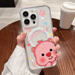 Ốp lưng họa tiết Loopy dành cho iPhone Hỗ trợ sạc không dây từ tính -iP7/8/X/XS/XR/11/12/13/14/15/16/17/Plus/Air/Pro/Max