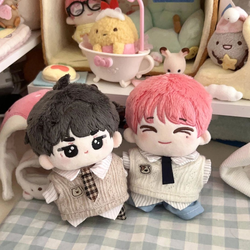 10cm Quần Áo Bé Cotton Búp Bê Tự Làm Bộ Sao Biển Cơ Thể Bình Thường Thay Thế Quần Áo Phong Cách Preppy Trọn Bộ Quần Áo Trẻ Em Cotton