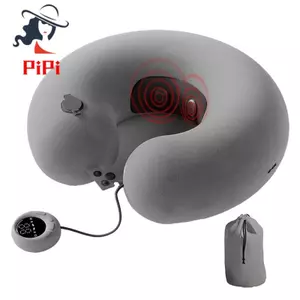 Gối du lịch bơm hơi, Gối cổ hình chữ U cho máy bay, Gối du lịch Massage bơm hơi ô tô