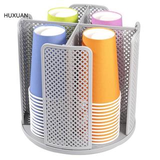 HUXUAN 360° Xoay Dùng Một Lần Nắp Cốc Đựng Cà Phê Hộp Đựng Giá Bếp RFT