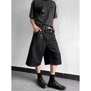 Quần short denim nam ESEA, thương hiệu thời trang retro Mỹ, phong cách cao cấp và trung tính