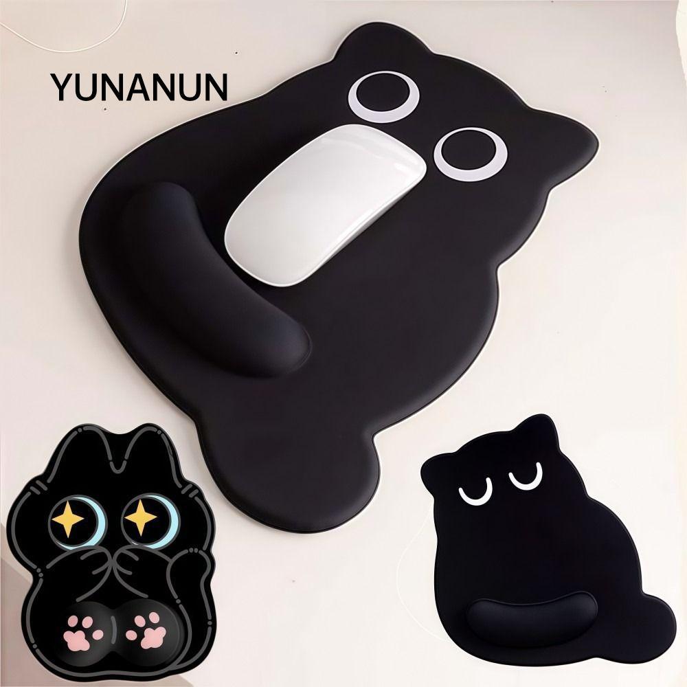 Miếng Lót Chuột YUNANUN, Miếng Lót Đánh Máy Cổ Tay Chống Trơn Trượt Cho Mèo Mắt Lớn, Sáng Tạo Chống Bụi Bẩn Thoải Mái Mềm Mại Tiện Dụng Miếng Lót Chuột Cho Văn Phòng Máy Tính