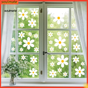 Linh hồn| Dán Cửa Sổ Tĩnh Điện Dán Cửa Sổ Pvc Bám 6 Tờ Mùa Xuân Hoa Hoang Dã Cửa Sổ Clings Hoa Dễ Thương Pvc Tĩnh Đề Can Cho Văn Phòng Tại Nhà, Trường Học Trang Trí Phòng Cho Đông Nam
