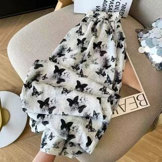 Phong Cách Mỏng Lớn Mẹ Băng Co Giãn Cổ Mắt Cá Chân Chiều Dài Mùa Hè Co Giãn Quần Nữ Kích Thước Trung Niên Người Cao Tuổi Nữ Lụa Rời EOVD