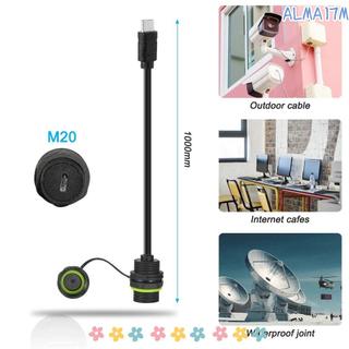 Bộ chuyển đổi cáp ALMA1 USB-C, có nắp bụi Đầu nối cáp 1M, Cổng đơn Type C Nữ sang Nữ USB-C Chống nước Type-C