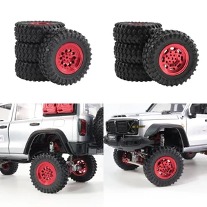 4 Bánh xe RC cao su 71 * 25mm 5mm Hex MN99S cho MN98 MN82, WPL C24-1 B36 D12 C64 D74-1 Nâng cấp xe địa hình, Lốp RC hiệu suất cao 70mm