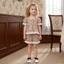 6M-4Y Bé Gái Mùa Hè 2 Bộ Trang Phục Puff Tay Cổ Vuông Kẻ Sọc Ngọt Ngào Peplum Áo Đèn Lồng Quần Short Bộ