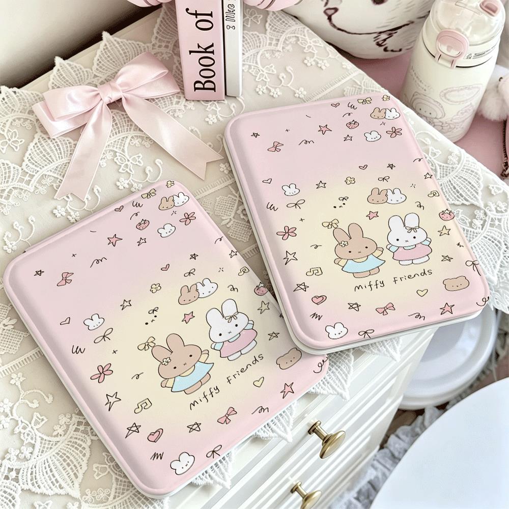 Gương gấp thỏ trắng ngôi sao gương bỏ túi mini cho nữ