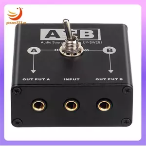 Công tắc chuyển đổi âm thanh 3,5 mm 2-1 cho Card âm thanh Máy tính 2 trong 1 Ra hoặc Tùy chọn ra 1 trong 2