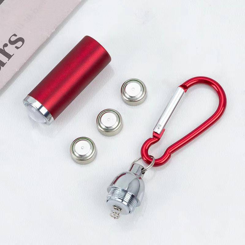 Đèn pin móc khóa LED Mini LIS, kính thiên văn, chống nước để cắm trại HUJ