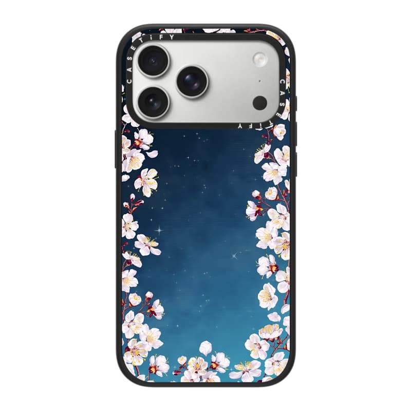 CASECASE X Night Sakura Ốp Lưng Máy Ảnh Trắng Vòng Phiên Bản Mờ Đen Cứng Hút Từ Tính Tác Động Dành Cho Apple IPhone 13 14 15 16 17 Pro Max Air Plus Có Hộp