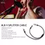 apill Acouto XLR Splitter Cable cho Dual M để Fem Mất Thấp Kết Nối Mixer Mic Loa-.6ft