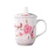 QB5R Jingdezhen Cốc Gốm Có Nắp Cốc Trà Cốc Nước Văn Phòng Cốc Sứ Khách Sạn Phòng Hội Nghị Trà