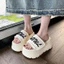 Dép Nữ ins Siêu Nóng Mùa Hè Phong Cách Mới Mặc Ngoài Nhỏ 8cm Đế Dày Tăng Chiều Cao Bánh Xốp Velcro Flip-Flops