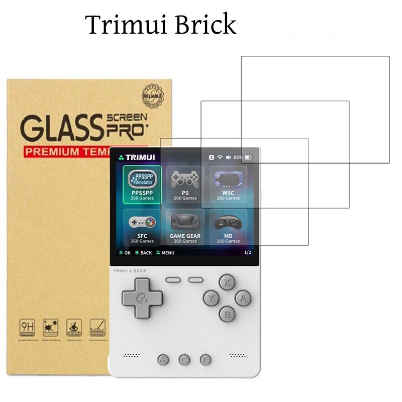 1 Chiếc Kính Cường Lực Bảo Vệ Cho TRIMUI BRICK PRO Phim Bảo Vệ Màn Hình Chống Trầy Xước Cho Phụ Kiện Kính Gạch Trimui